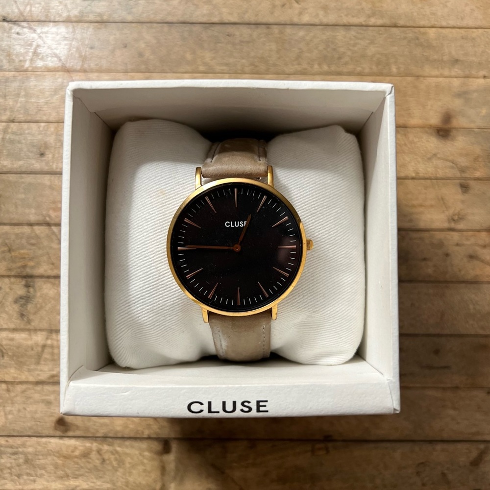 CLUSE 38mm La Boheme Boho Chic rose gold watch
